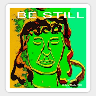 Be Still Meditate Digital Sticker